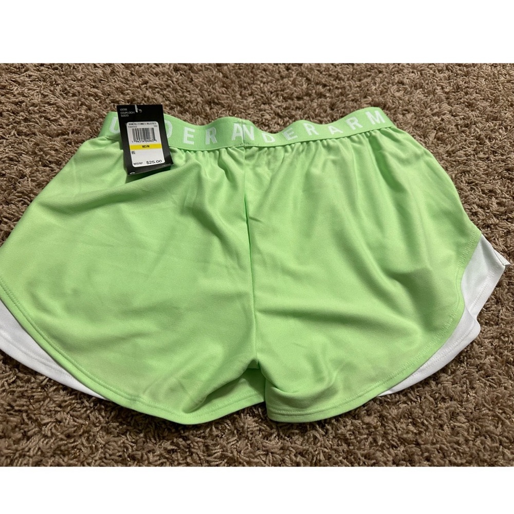 Under Armour Women's Lime Green Athletic Shorts